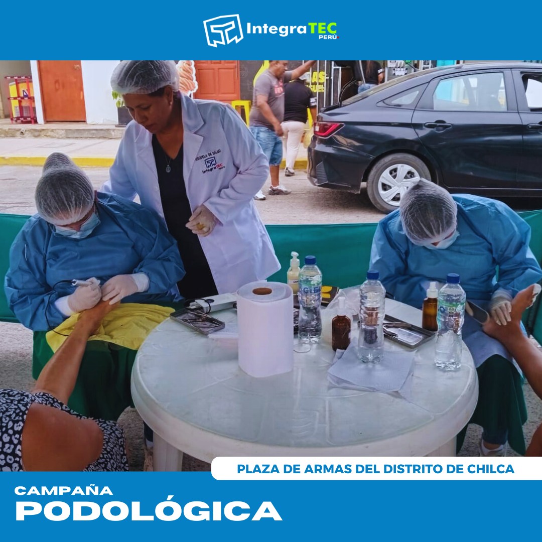 CAMPAÑA PODOLOGICA EN LA PLAZA DE ARMAS DE CHILCA